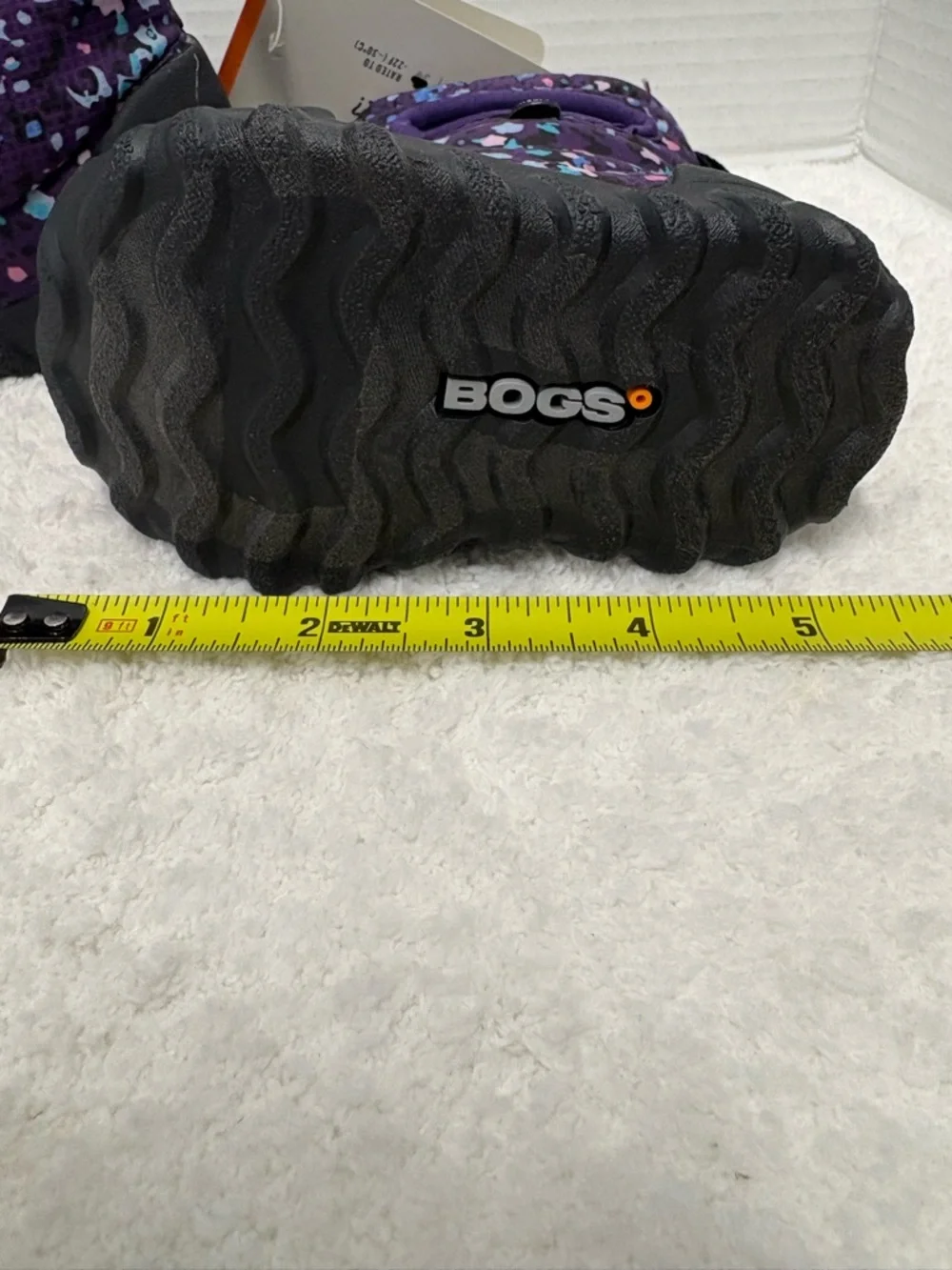 BOGS B-MOC SNOW BOOTS LITTLE TEXTURES PURPLE INFANT SIZE 4 NWT